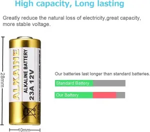 12V23A LRV08L L1028Alkaline Battery For Roller shutter remote control anti-theft device