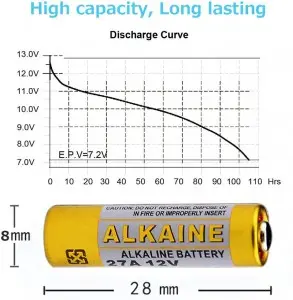 27A 12V MN27 Alkaline Dry Battery High Quality for Wireless Doorbell and Power Remote
