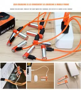1.5V AAA Type-C Charging Triple A Lithium Ion Batteries Micro USB Rechargeable Li-ion Battery