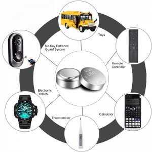 LR43 AG12 386 301 1.5V Factory Price 0% Hg Alkaline Watch Battery for Thermometer