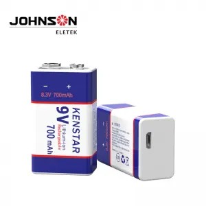Super Power 9V Rechargeable lithium batteries 6F22 Customized Type-C USB battery Cheap Cost