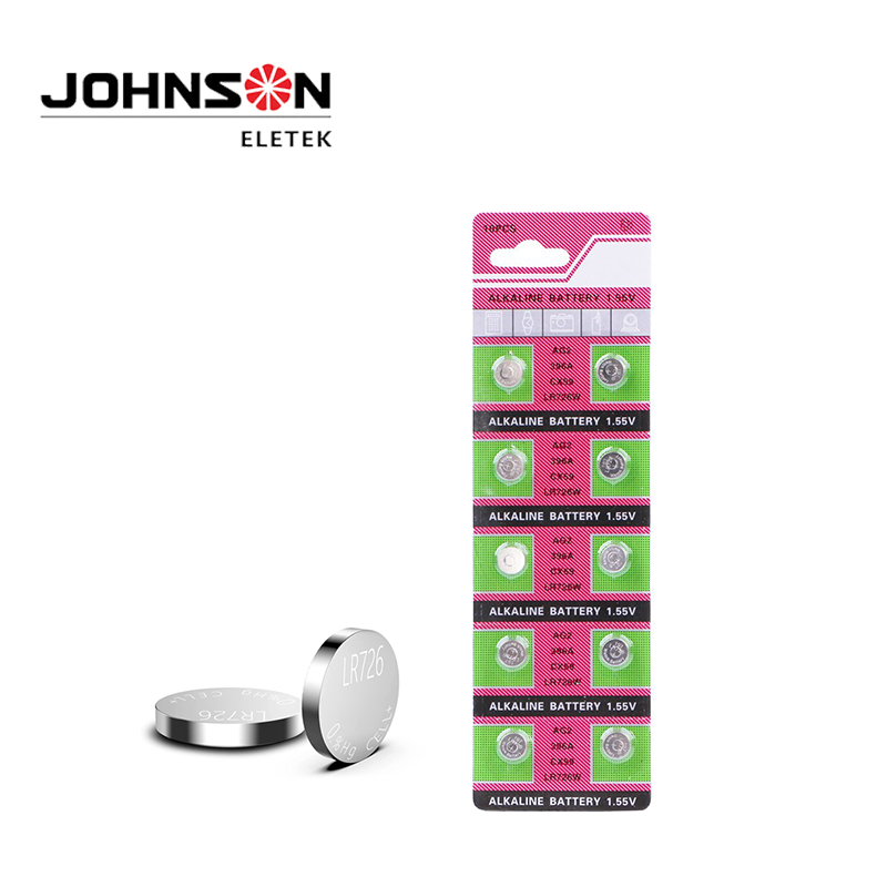 8 Year Exporter Lithium Manganese Button Cell 3v 2450 - LR59 1.5V AG2 LR726 Dry Cell Alkaline Button Cell 25mAh Customized Package – Johnson