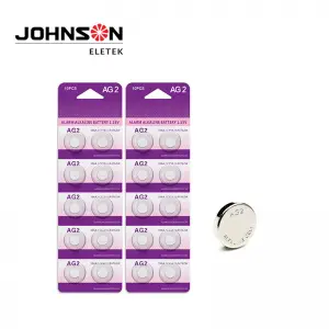 LR59 1.5V AG2 LR726 Dry Cell Alkaline Button Cell 25mAh Customized Package