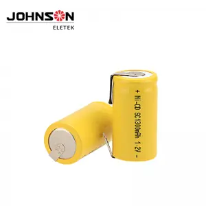 Sub C NiCd Battery for Power Tools, 1.2V Flat Top Rechargeable Sub-C Cell Batteries