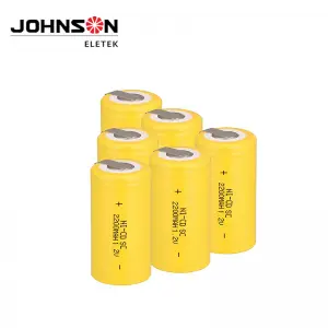 Sub C NiCd Battery for Power Tools, 1.2V Flat Top Rechargeable Sub-C Cell Batteries