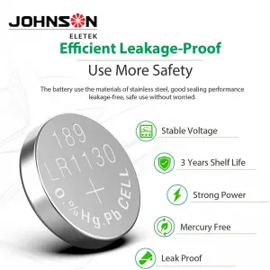 LR54 AG10 389 189 1.5V Cell Coin Alkaline Button Battery for Watch Toys Remote