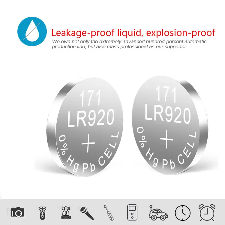 Renewable Design for Ag Series Button Cell Ag0 - LR69 AG6 370/371 OEM Packaging Silver Oxide Button Coin Batteries – Johnson