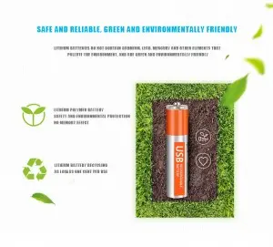 1.5V AAA Type-C Charging Triple A Lithium Ion Batteries Micro USB Rechargeable Li-ion Battery