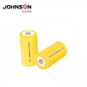 Large capacity D Size 5500mAh NiCd Button Top Rechargeable Batteries for power tool