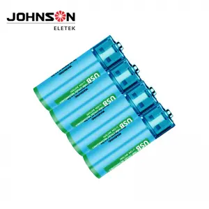 High Out 1.5v Aa Double A Micro Magnetic Usb Rechargeable Li-ion Batteries Cell 1000mAh 4pcs Box Packing Lithium ion Battery